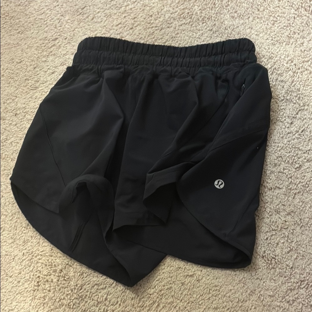 Lululemon Athletica Black Athletic Shorts Hotty Hoys